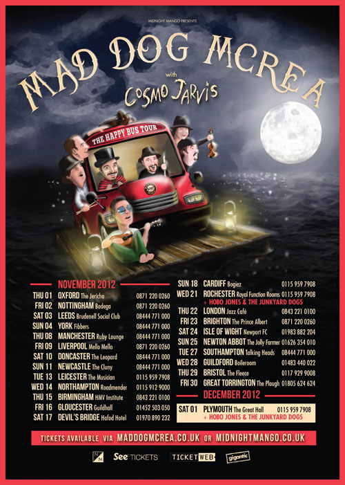 The Happy Bus Tour 2012 Poster