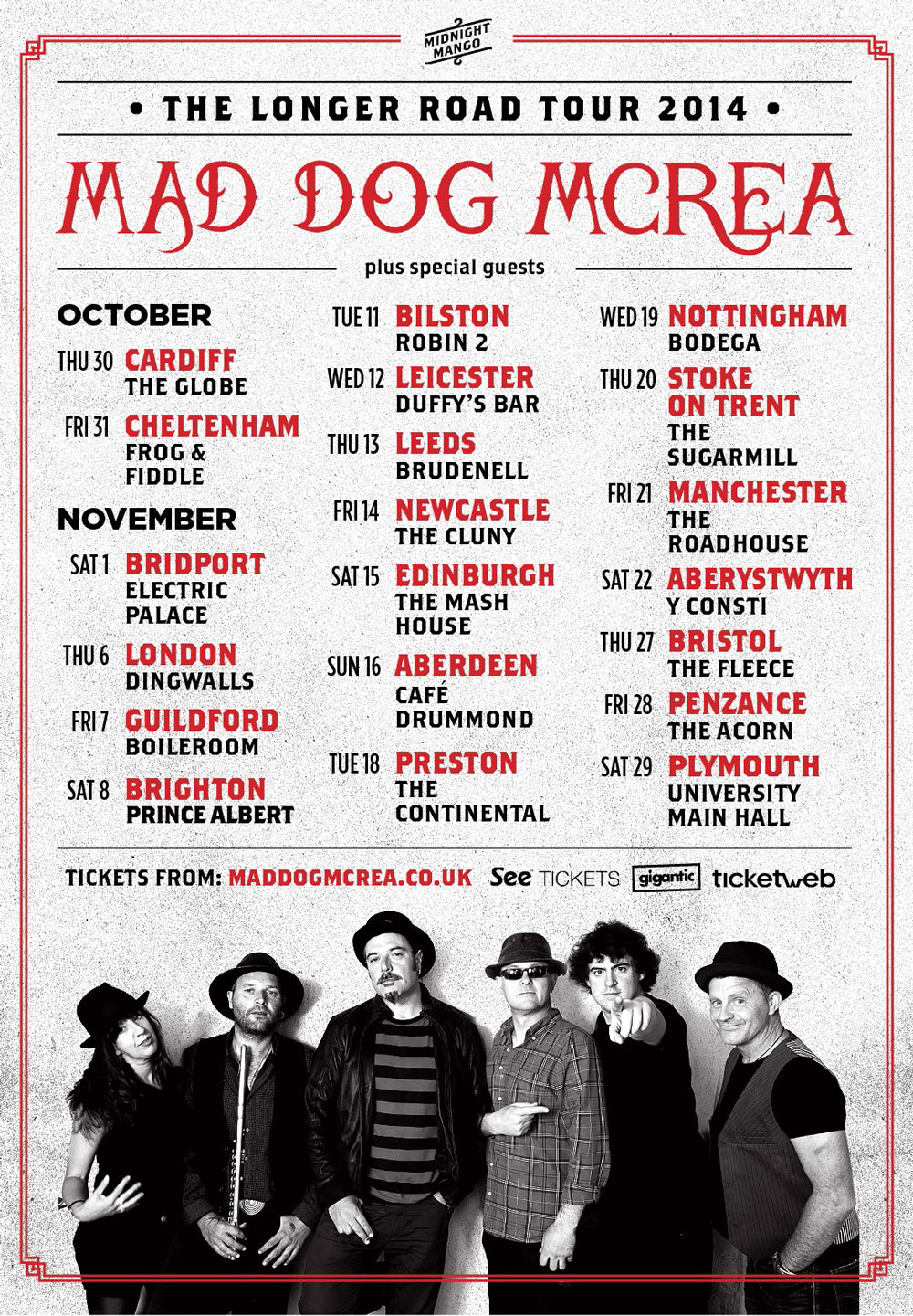 Mad Dog Mcrea Tour Poster